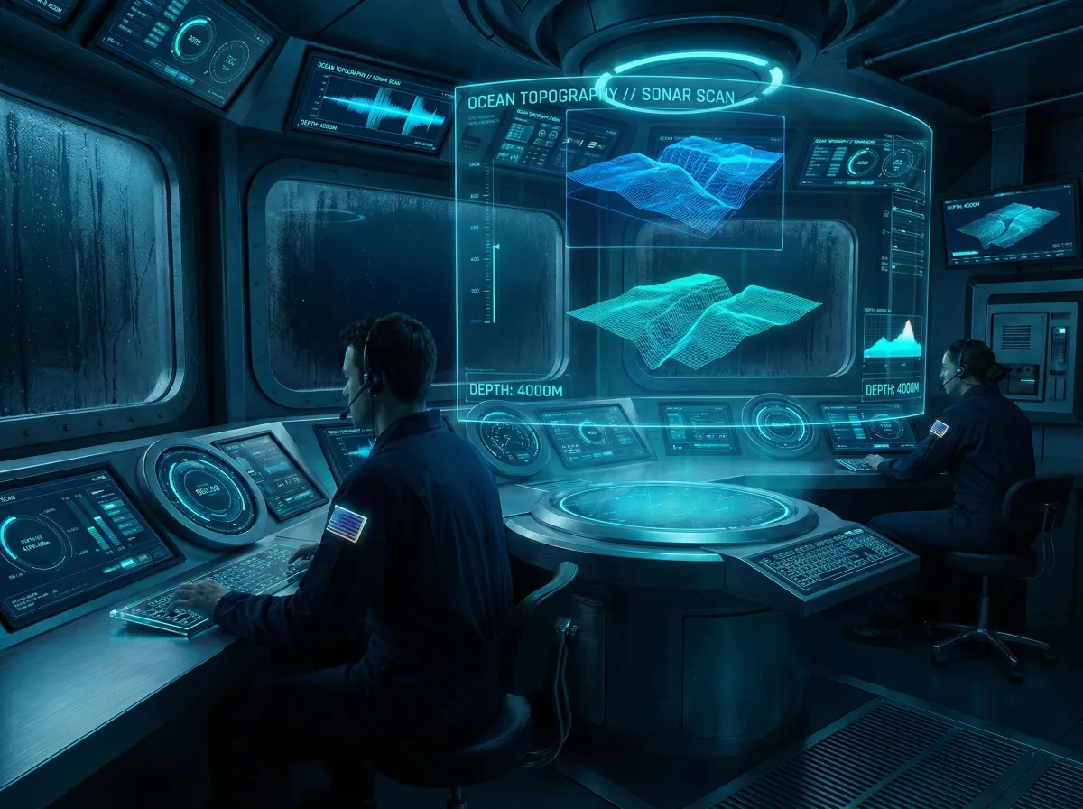 深海科考控制室声纳扫描 - 海角论坛