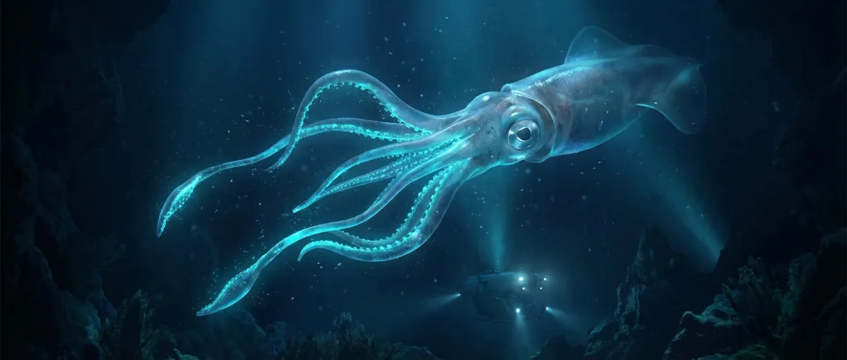 巨型透明乌贼深海影像 - 海角论坛